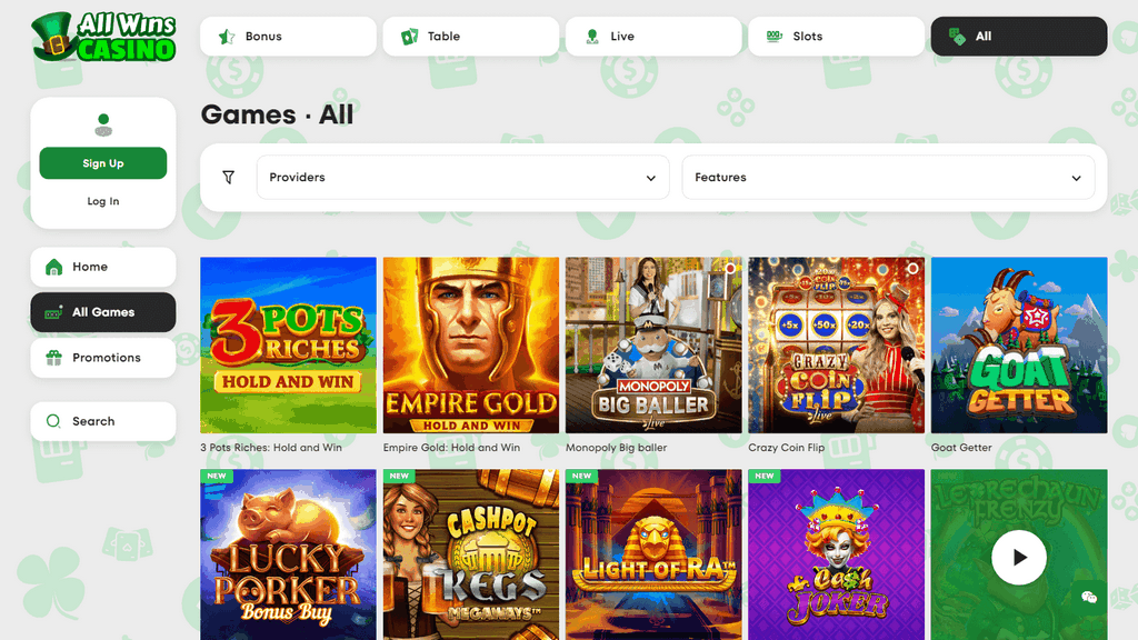 All Wins Casino site
